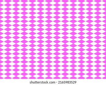 Parallelogram Pattern Pink On White Background