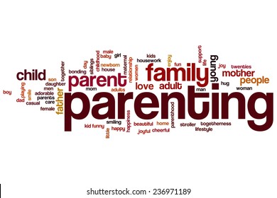 Parenting word cloud concept