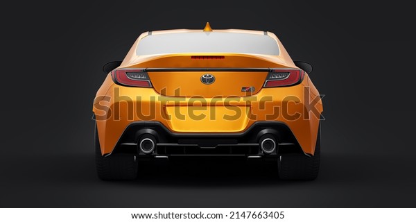 Paris, France - 4 March 2022. Toyota GR 86 2022.\
Compact sports coupe. 3d\
render.
