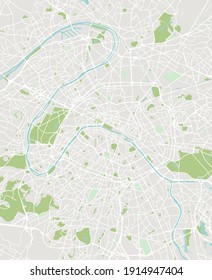 Paris Map For Print Without Text Clean Map