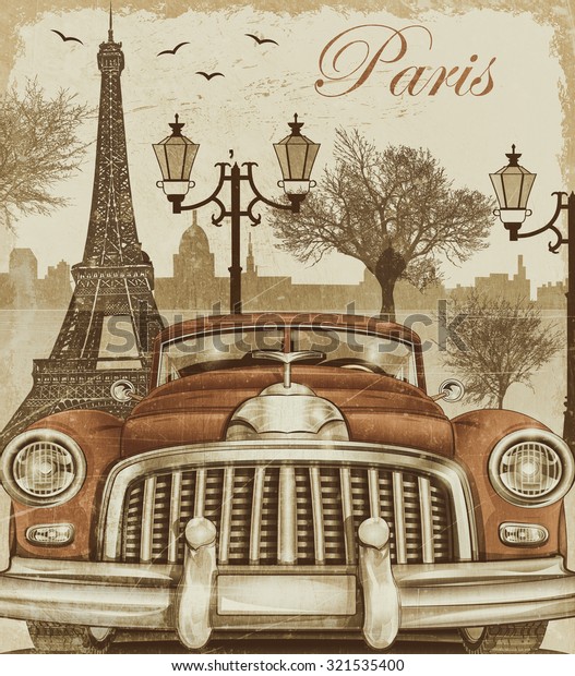 Paris retro
poster.