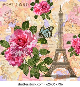 5,326 Vintage paris roses Images, Stock Photos & Vectors | Shutterstock