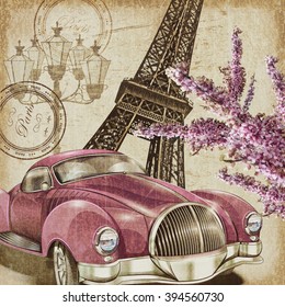 Paris vintage poster.