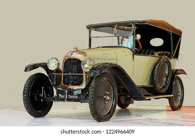 PARIS,FRANCE-August 22,2009:Citroen Type A Torpedo Was Produced From June 1919 To December 1921 In Paris, France. It Was The Very First Citroen Car Ever Made.