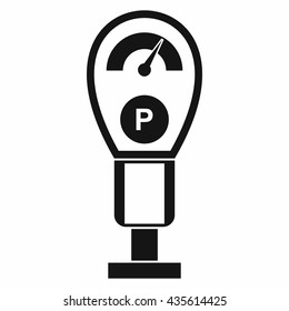 Parking meters icon, simple style