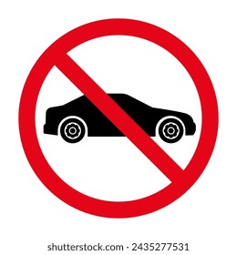 Parking prohibiter symbol. Car ban. No cars allowed. Do not drink alcohol during drive. - Powered by Shutterstock