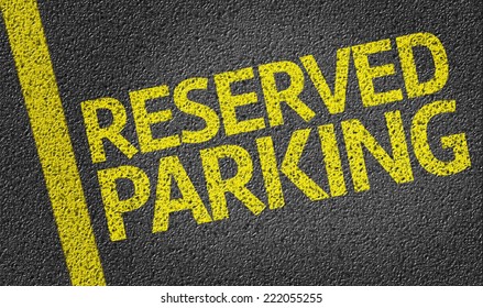 Parking Space Reserved For Reserved Shoppers In A Retail Parking Lot