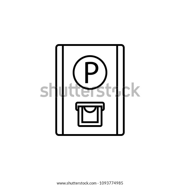parking ticket icon.\
Element of travel icon for mobile concept and web apps. Thin line\
parking ticket icon can be used for web and mobile. Premium icon on\
white background