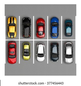 Parking. Top View