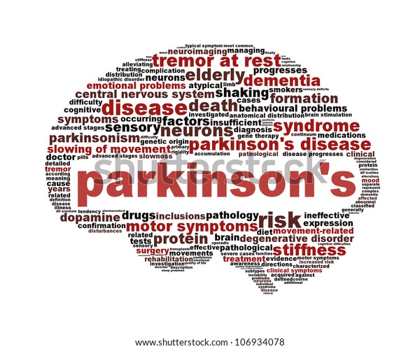Parkinsons Disease Symbol Isolated On White Stock ...