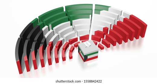 Parliament Election In Kuwait - 3D Rendering