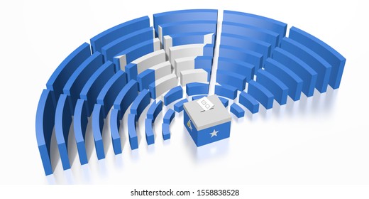 Parliament Election In Somalia - 3D Rendering