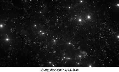 particle background with point optical flares