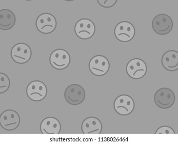 Party backdrop. Party texture. Institution composed of comic faces. - Shutterstock ID 1138026464