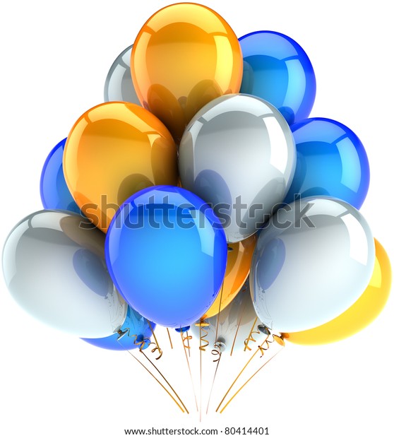 Party Balloons Happy Birthday Decoration Balloon Stock
