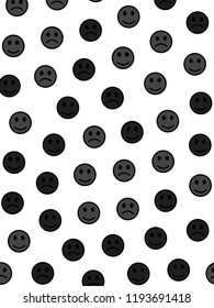 Party design. Party template. Mob with multiple moods.