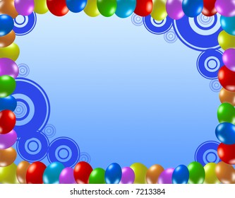 Party Frame Stock Illustration 7213384