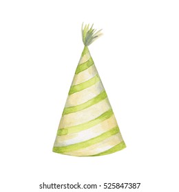 Party Hat Watercolor Illustration Birthday  Element