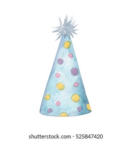 Party Hat Watercolor Illustration Birthday  Element