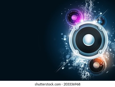 party music background for flyers and nightclub posters