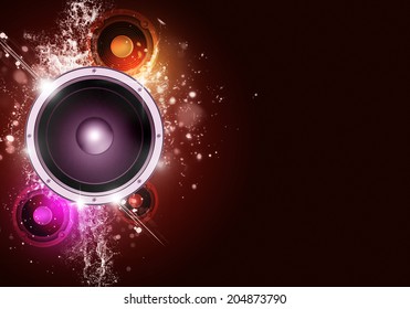 Party Music Background Flyers Nightclub Posters Stock Illustration ...