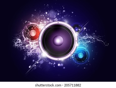 party music background for flyers and nightclub posters