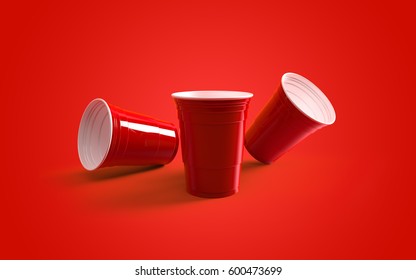 Party Red Cup 3d Illustration