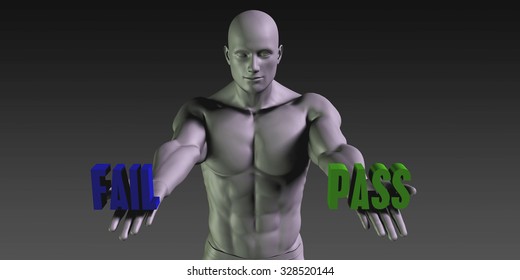 Pass vs Fail Concept of Choosing Between the Two Choices