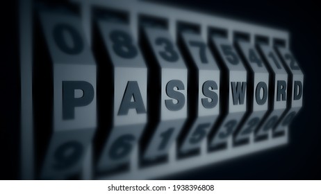 Password Combination Lock Concept Illustration Stock Illustration ...