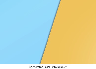 Pastel blue and yellow colored paper for the background. - Shutterstock ID 2166333599