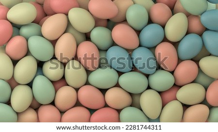 Pastel colored Full screen Easter egg background.