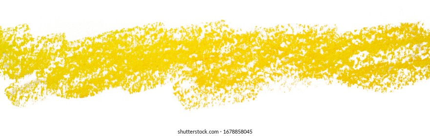 Pastel, crayon, chalk stripe background yellow. striped yellow line with paper texture and crayon