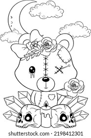 Pastel Goth Coloring page for kids