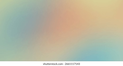 Pastel grainy gradient background, texture effect, web banner backdrop design color blurred , Pastel abstract gradient. Turquoise, blue and beige colors. Digital background. Illustration .