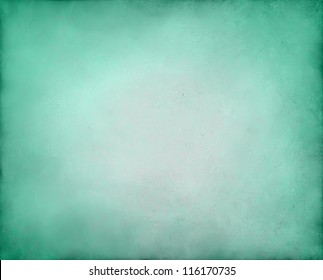 Pastel Green Blue Background Gradient Edges, Elegant Cool Background Soft Teal Color On Vintage Grunge Background Texture White Center, Soft Baby Blue Or Sky Blue Background Paper For Graphic Art Use