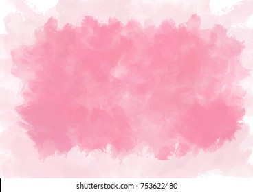 Pastel Pink Ballet Slipper Watercolor Background