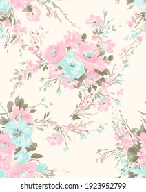 Flower Illustration Pattern Seamless Images Stock Photos Vectors Shutterstock