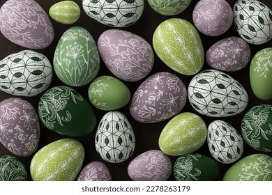 Pastel Tones Easter eggs background