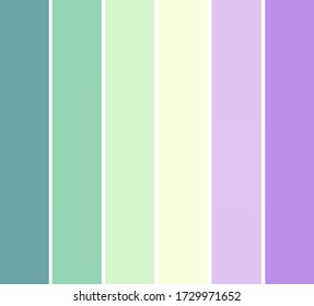 Pastel violet green yellow colors in abstract geometric pattern colorful scheme  Stripes in fresh light spring color combination  fashion lilac  mint  turquoise trends  For backgrounds   printing 
