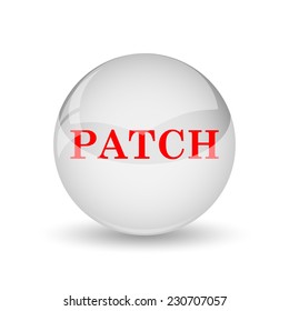 Patch icon. Internet button on white background. 