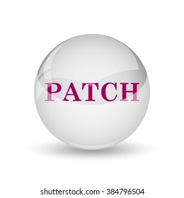 Patch icon. Internet button on white background.