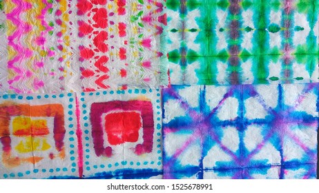 Patchwork abstract background, made of multi-colored patterns. Material watercolour design concept. Monochrome texture background. Brush strokes of paint. Dirty art with spots and stains.