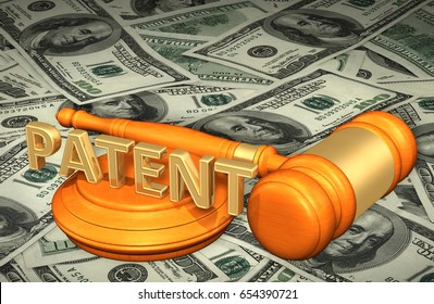 Patent Law Concept 3D Illustration
