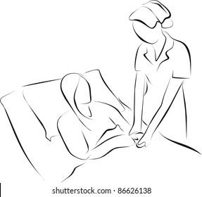 patient and nurse - Powered by Shutterstock