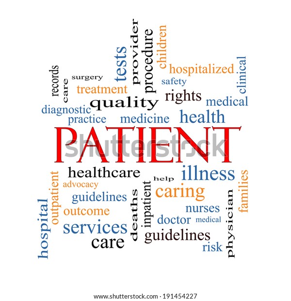 Patient Word Cloud Concept Great Terms Stock Illustration 191454227 3336