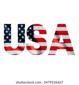 Patriotic 4th of July Illustration – Celebrating Independence Day with American Flag - Powered by Shutterstock