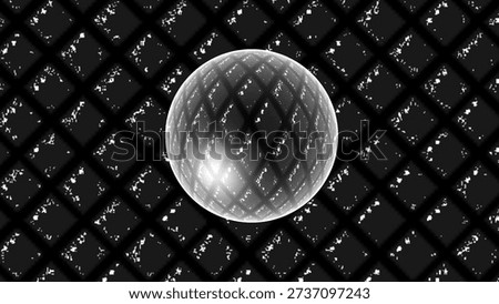 a pattern with 3d ball for decoration tiles
