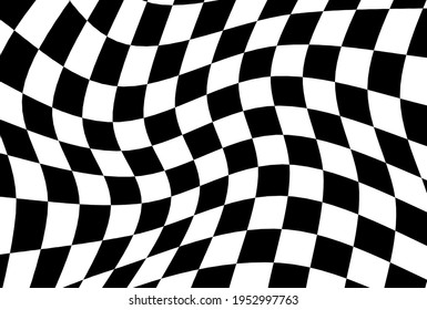 Pattern Abstract Wave Checkerboard Background