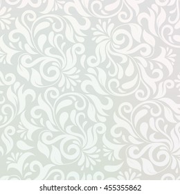 pattern in Arabic style. Intersecting curved elegant stylized leaves and scrolls forming abstract floral ornament. Arabesque.