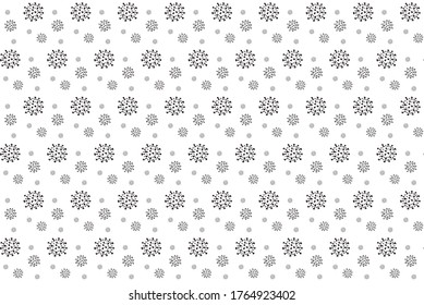 Pattern Background With Covid Elements. Covid Pattern Background.